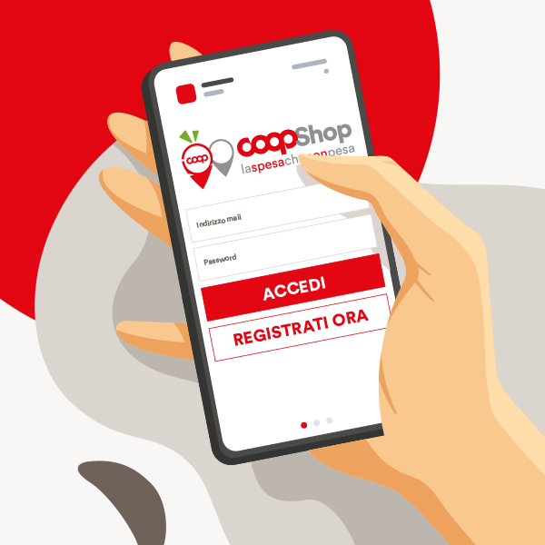 Registrazione al sito Coop Shop
