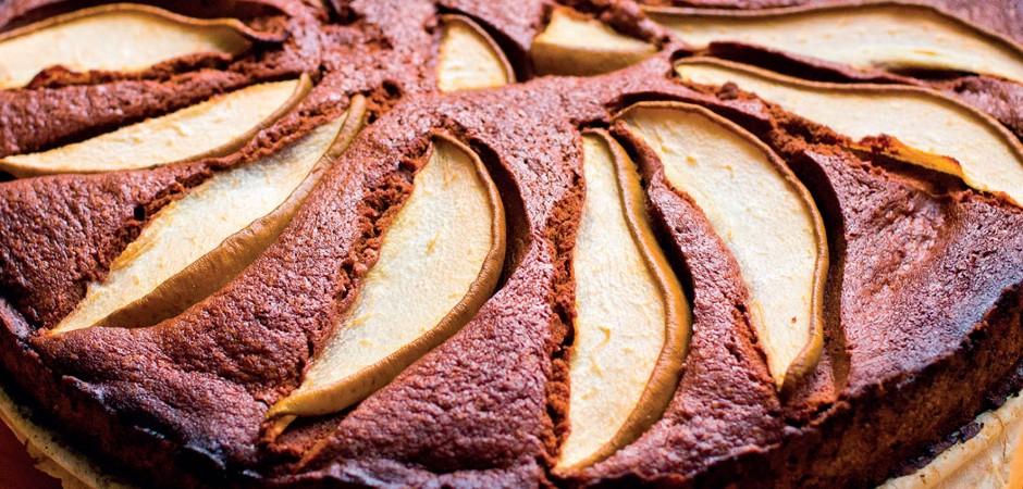 Torta integrale pere e cacao
