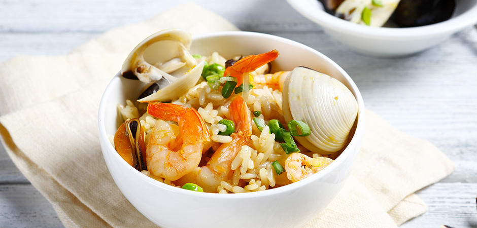 Insalata di riso ai frutti di mare