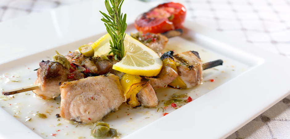 Spiedini di pesce spada