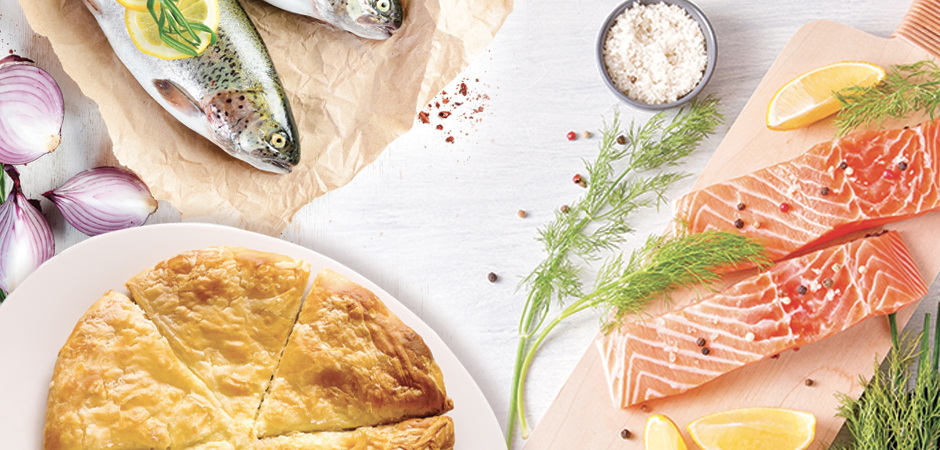 Salmone e trota in crosta