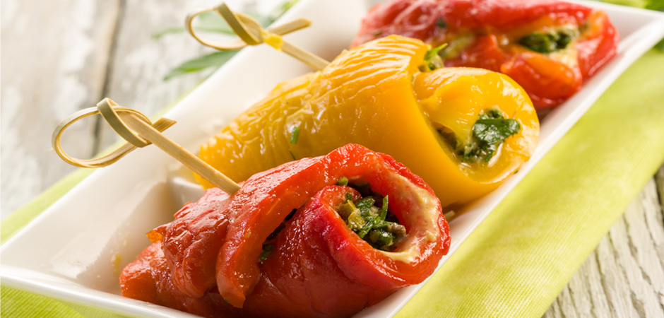 Involtini di peperoni al tonno