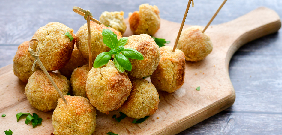 Polpettine croccanti di Grana Padano e verdure