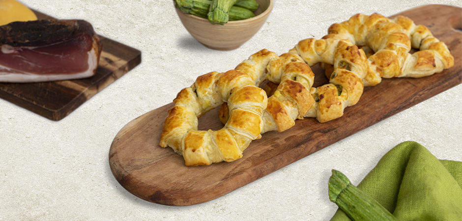 Ciambelline Con Pasta Sfoglia Buitoni Speck Zucchine E Provola