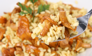 Risotto ai funghi porcini e zucca