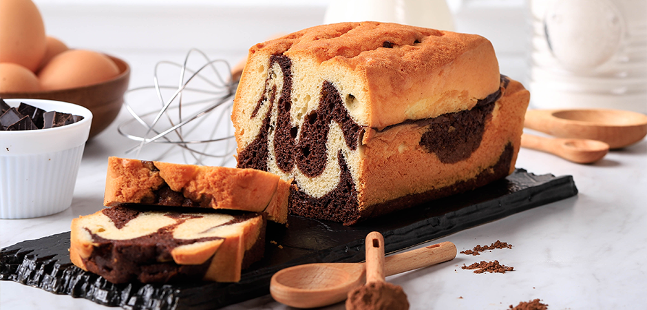 Plumcake bicolore yogurt e cioccolato