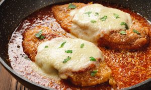 Fettine panate pomodoro e mozzarella
