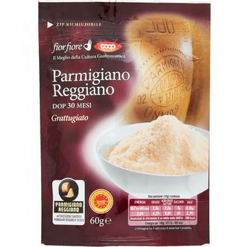 Parmigiano reggiano dop 30 mesi grattugiato COOP - FIOR ...