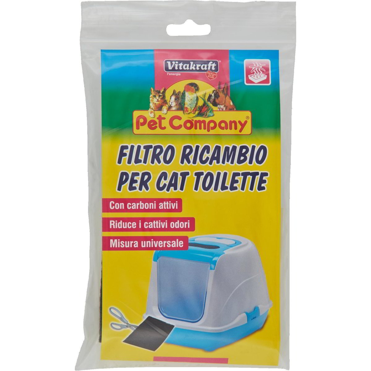 6 Filtri Di Ricambio Per Lettiera Per Gatti Di Forma Quadrata, Filtri Al Carbone Per Lettiera Con Cappuccio Per Gatti Lettiera Per WC Lettiera Filtri Di Ricambio Per Filtri Odori 10,5 X - Foto 6