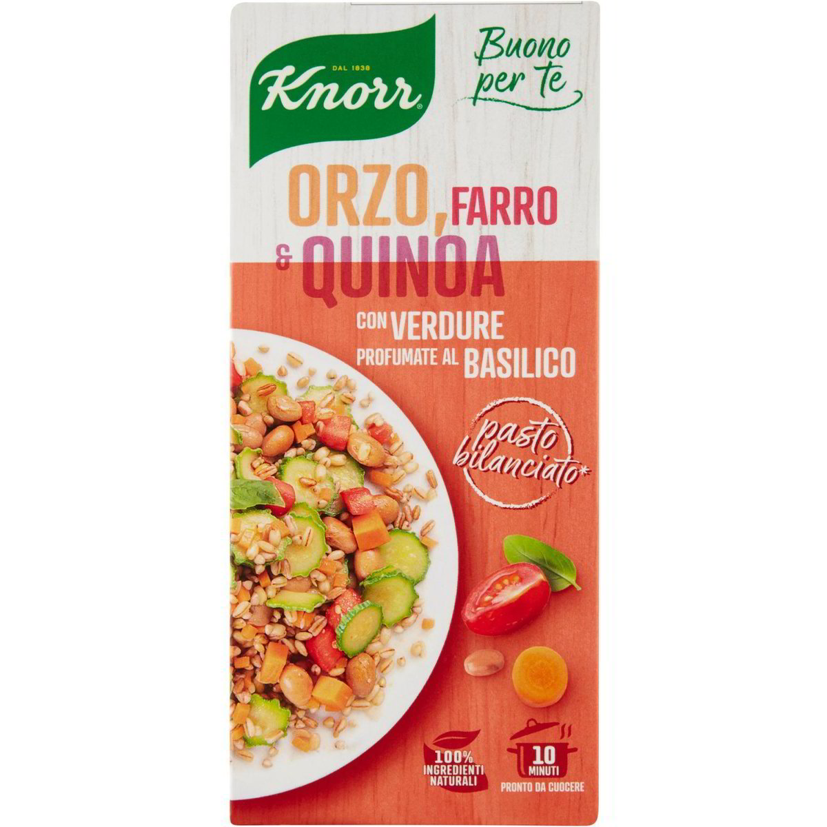 Orzo/bulgur/quinoa con verdure profumate basilico BUONO PER TE 160 G
