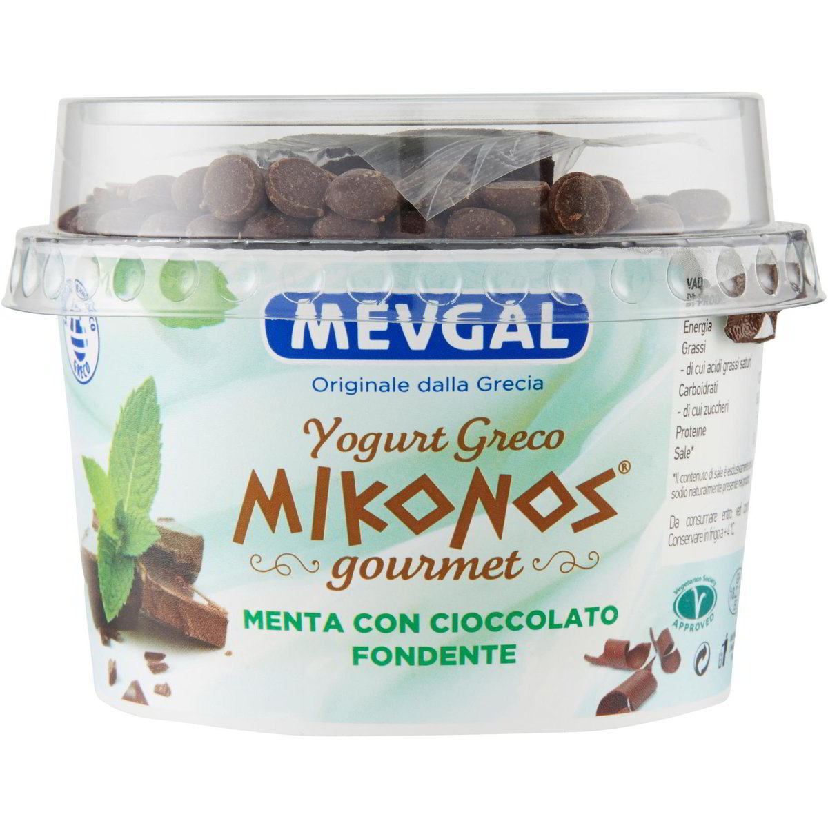 Yogurt greco menta con cioccolato fondente MEVGAL 165 G Coop Shop