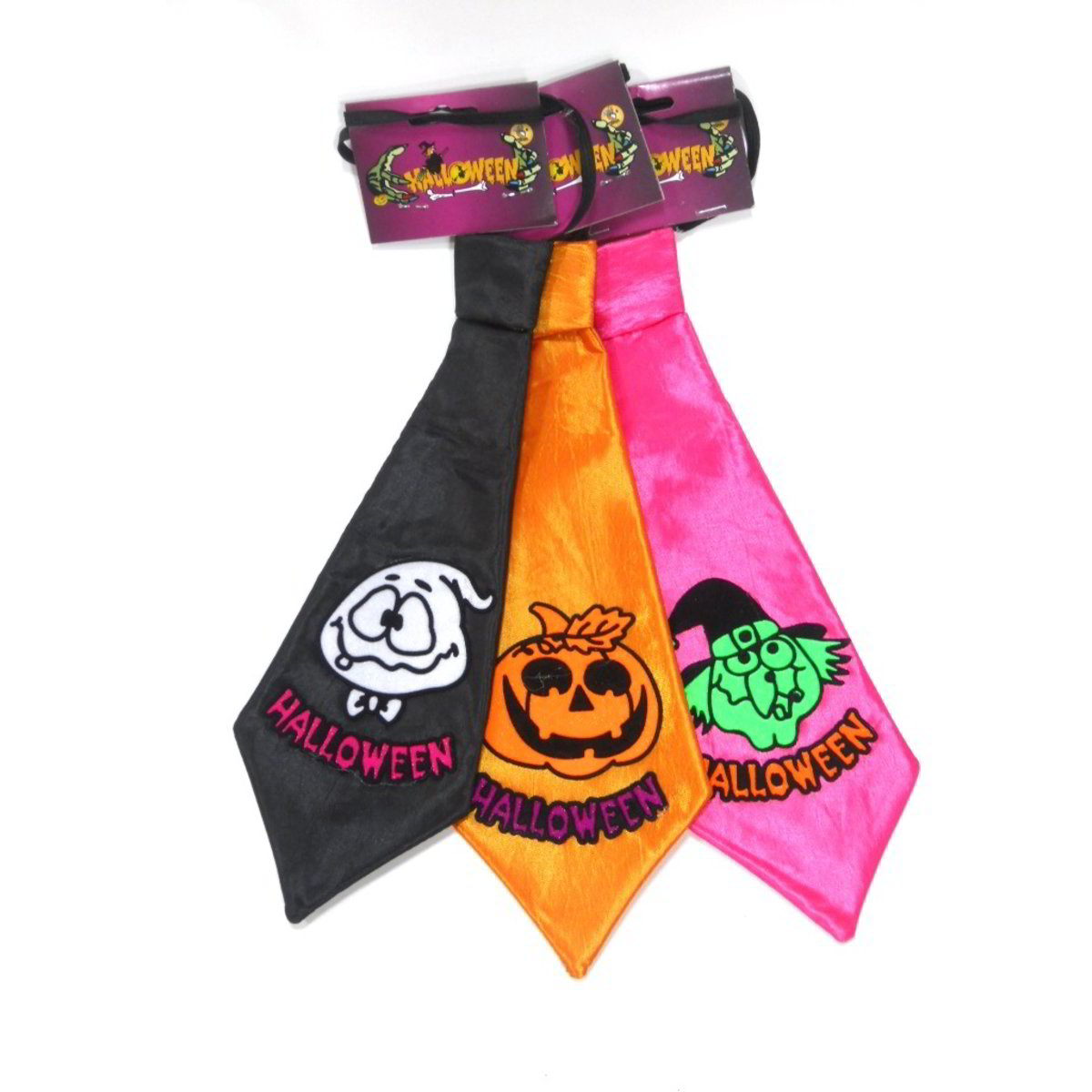 Cravatta Da Mago Gialla - Accessorio Costume Halloween E Feste In Maschera Per Bambini E Adulti - Foto 2