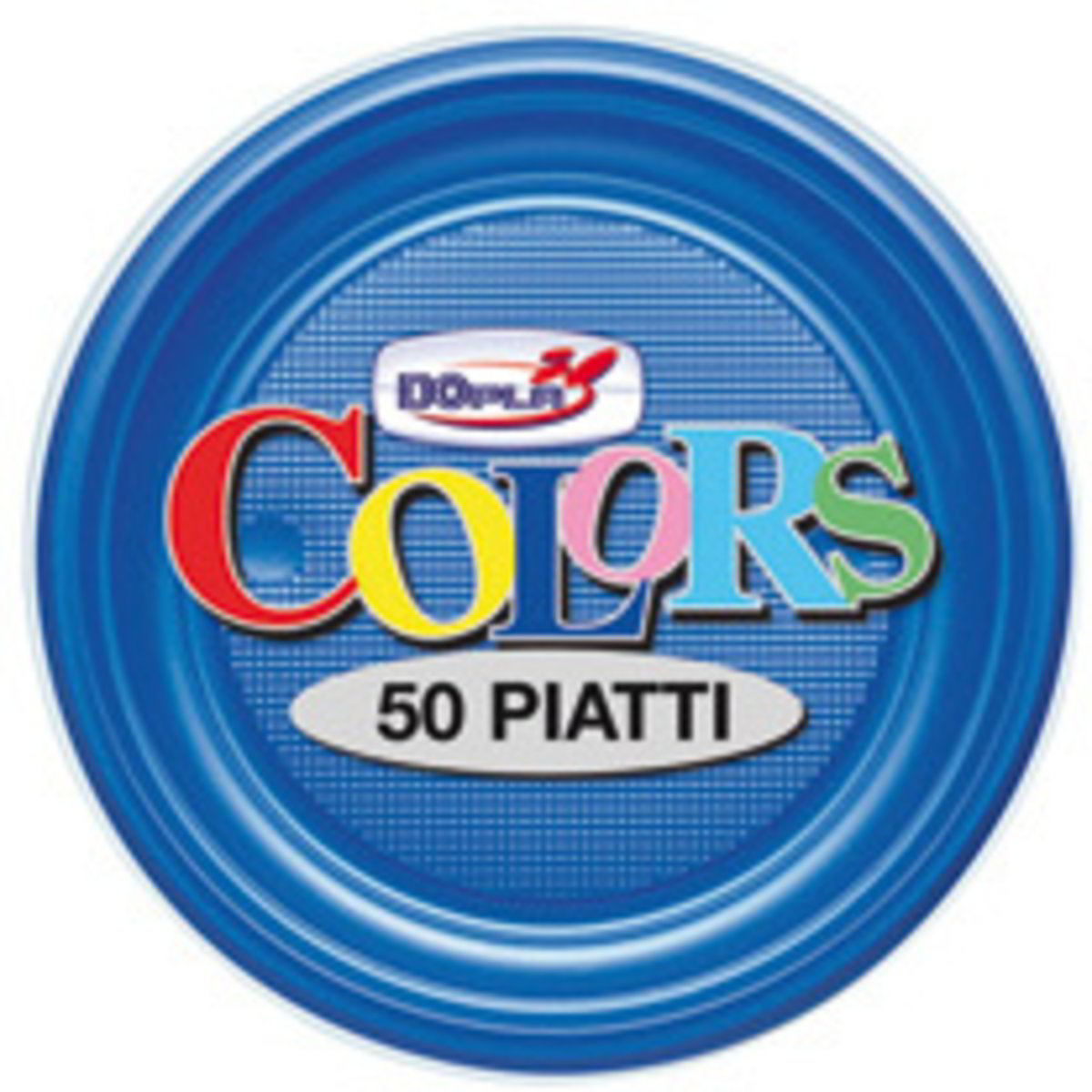 Piatti Di Carta Biodegradabili Graziano - 18cm, Blu, Confezione Da 25, Per Feste E Picnic - Foto 2