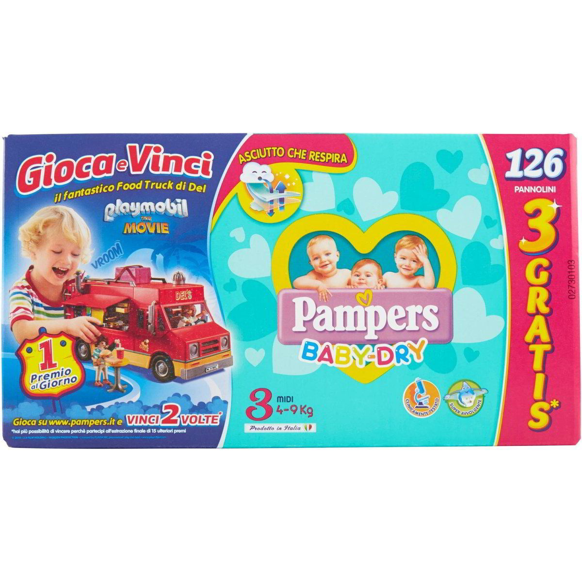 Pannolini baby dry megapack bonus pack midi x126 PAMPERS 1 PZ Coop Shop