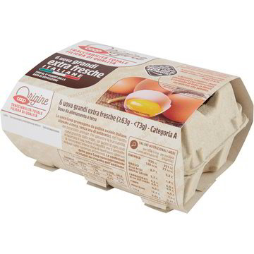 Uova "l" extra fresche allevamento a terra x6 COOP ...