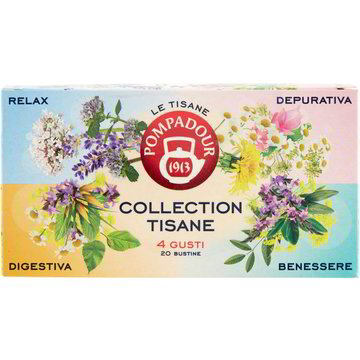 Tisana collection tisane 4 gusti POMPADOUR 20 X 2 G - Coop Shop