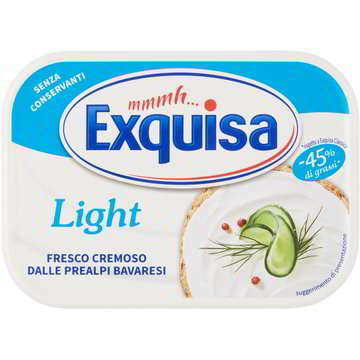 formaggio spalmabile light exquisa 175 gr coop