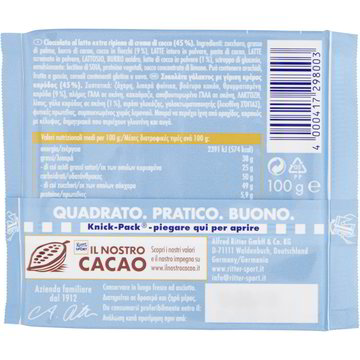 Tavoletta Cioccolato Al Cocco Rittersport Coop