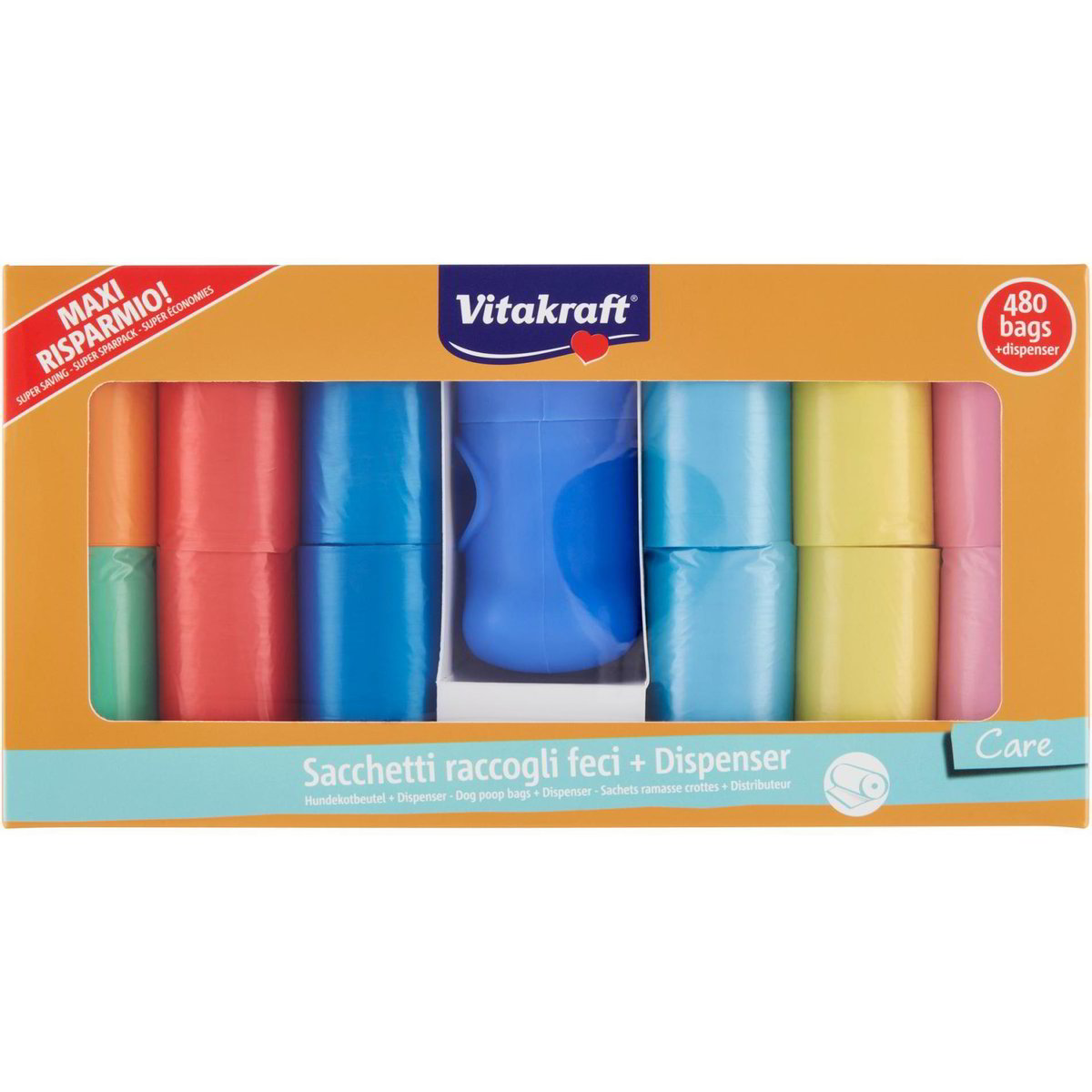 Dispenser Portasacchetti Easy Clean Per Cani Tre Ponti - Rosso | Con Moschettone Metallico - Foto 9