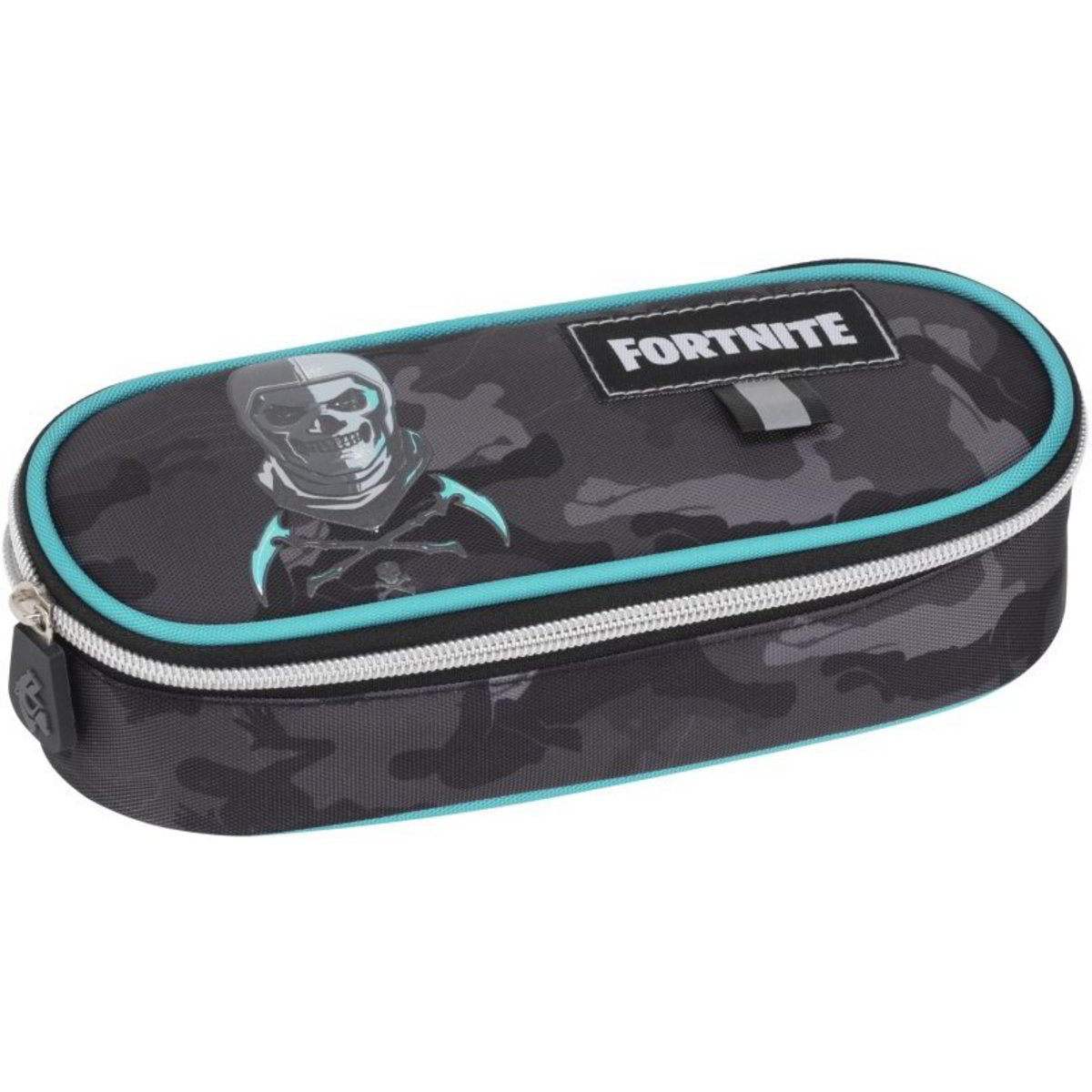 Cartable Fortnite Astuccio Fortnite Ovale, A Tubo, Blu E Celeste