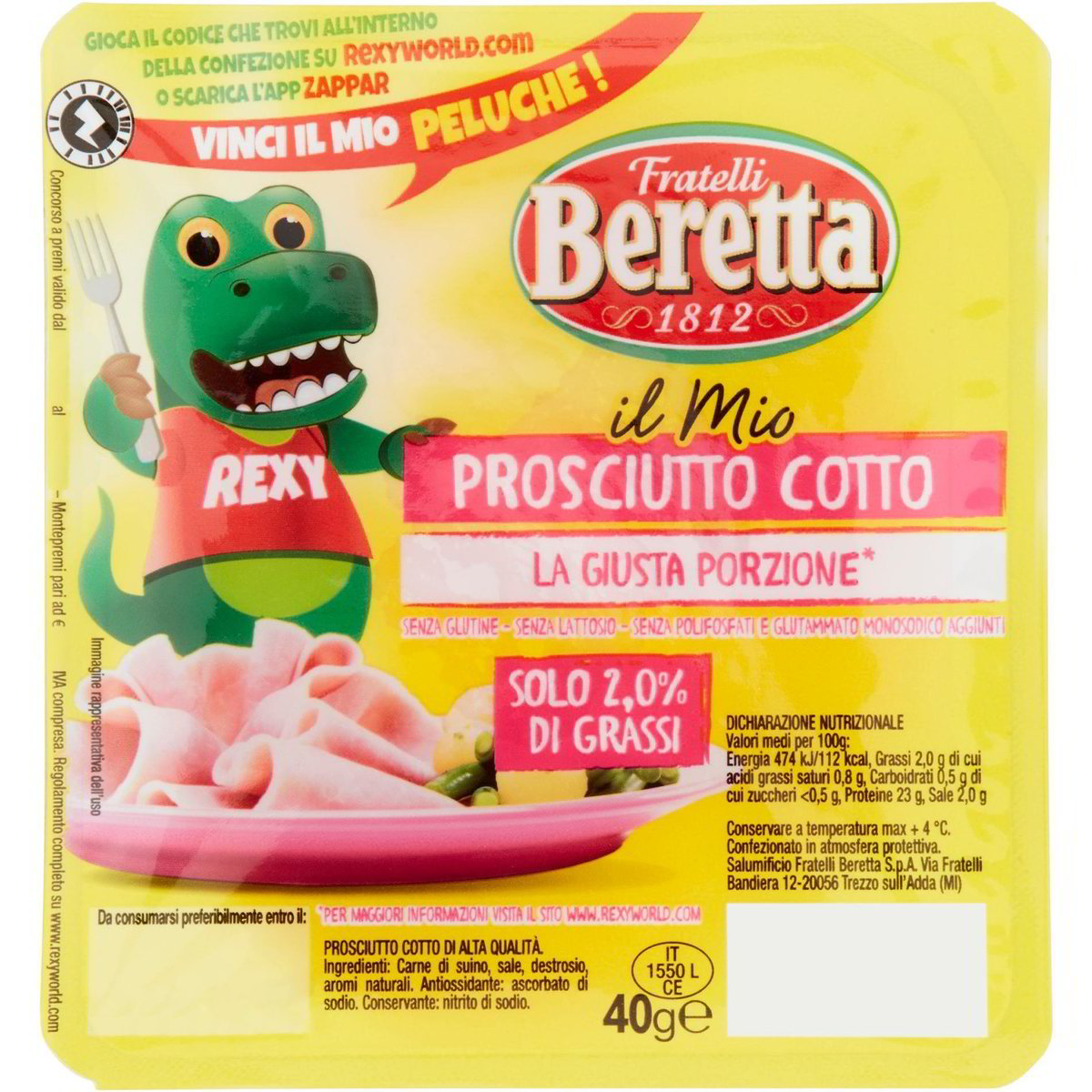 Prosciutto cotto FRATELLI BERETTA 40 G Coop Shop