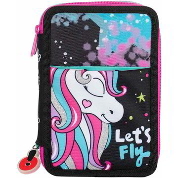 GOGO！unicorn Astuccio scuola 3 zip 20 unicorn GO POP 1 PZ - Coop Shop