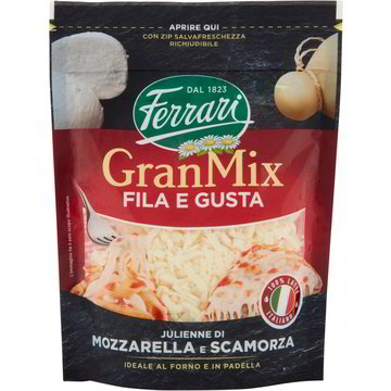 Formaggio grattugiato granmix mozzarella/scamorza FERRARI - Coop Shop