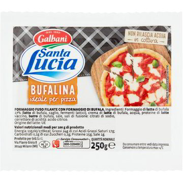Mozzarella per pizza panetto bufalina SANTA LUCIA - Coop