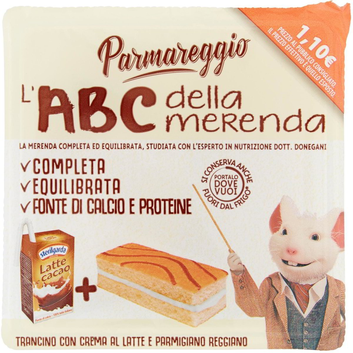 Snack abc trancino crema latte+parmigiano reggiano PARMAREGGIO 1 PZ ...