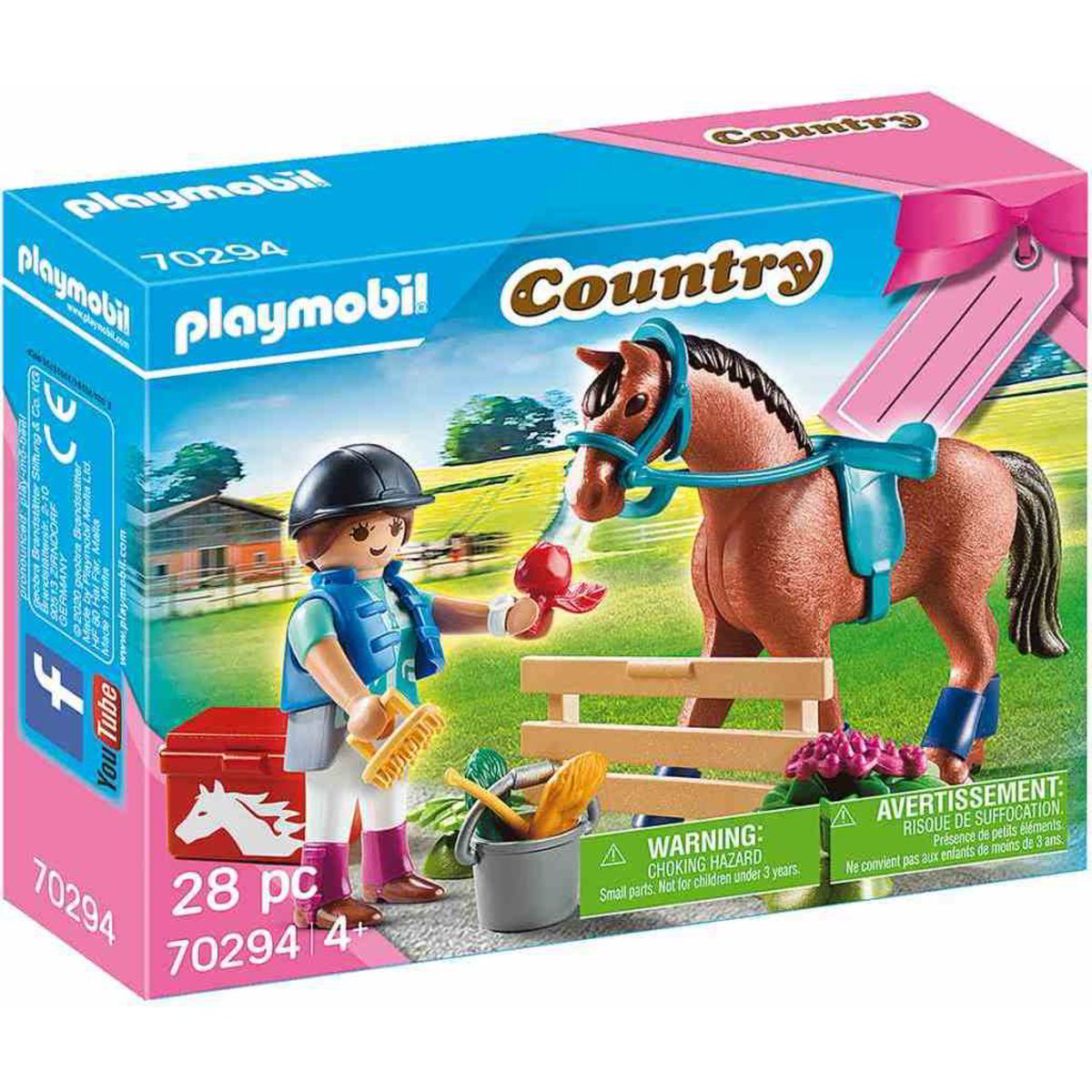 PLAYMOBIL 4191 – Maneggio Con Scuderia E Amazzone – Giochi Equestri Per Bambini