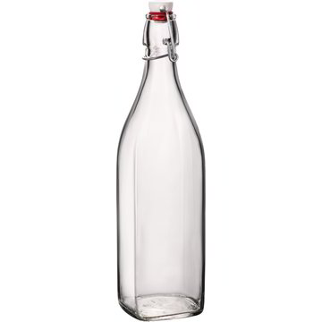 Bottiglia vetro swing con tappo bianco 1l BORMIOLI ROCCO 1 PZ - Coop Shop