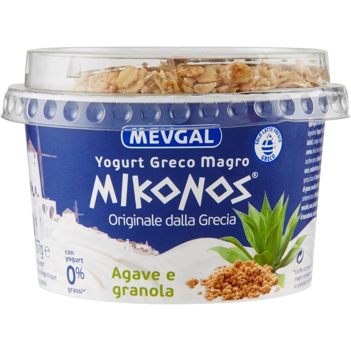 Yogurt greco mikonos agave e granola split cup MEVGAL 157 G Coop Shop