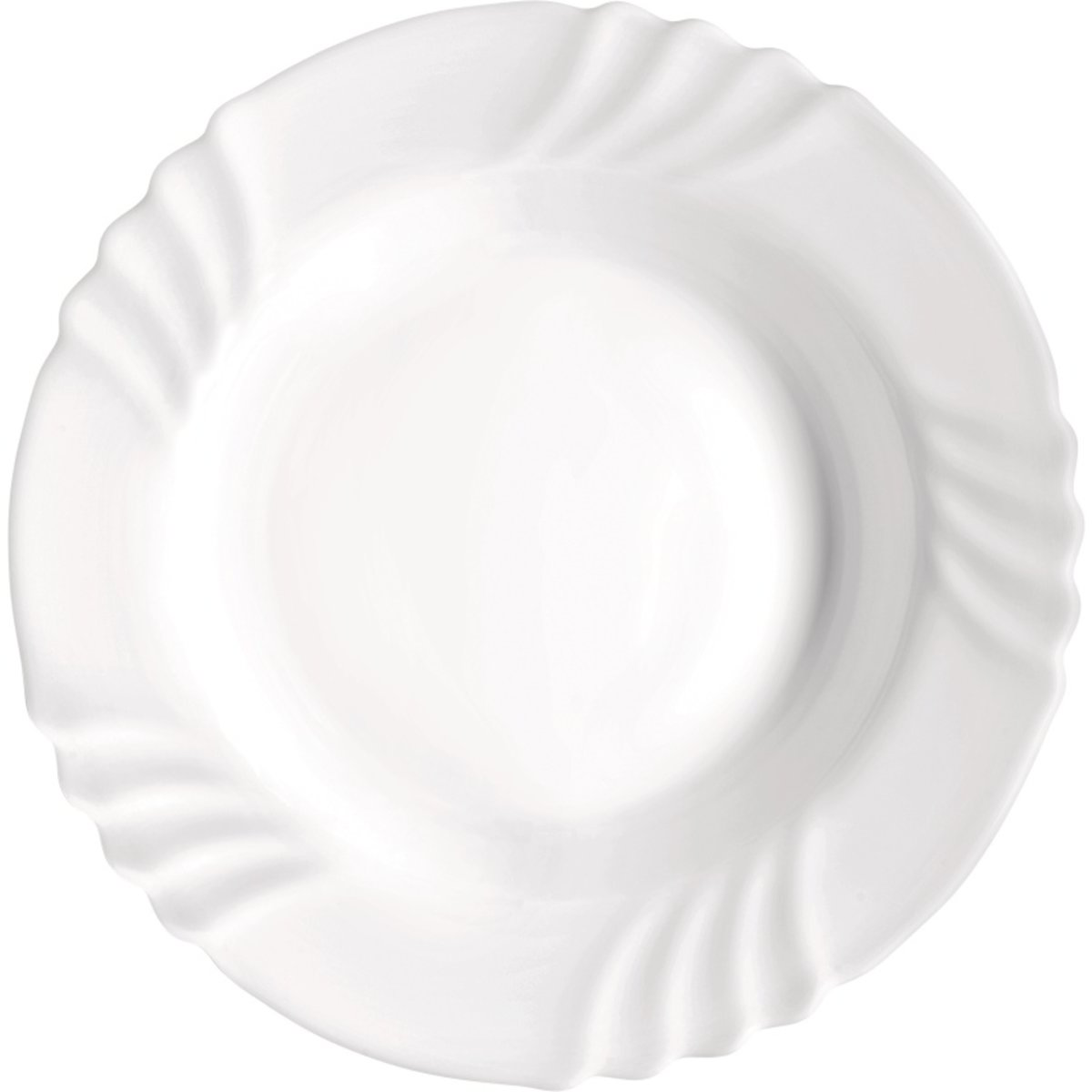 Arc Piatto Da Dessert In Vetro Opale Bianco 19 Cm - Lavabile In Lavastoviglie E Microonde