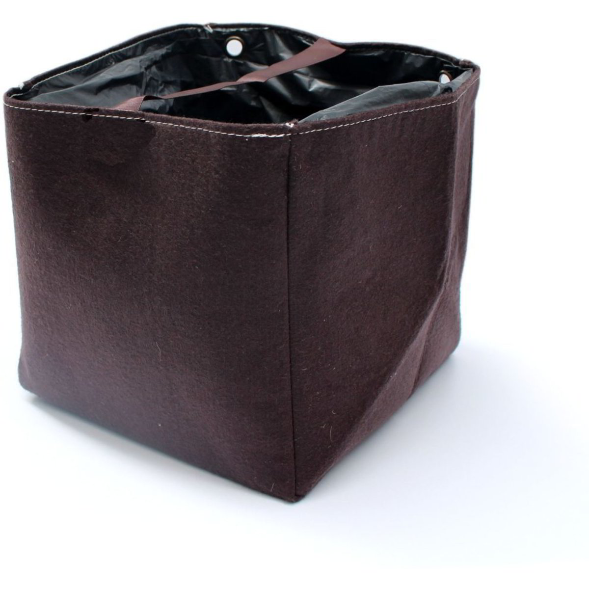Cestino ovale per piante in cotone 21x16x9 cm - bianco naturale - Tendance
