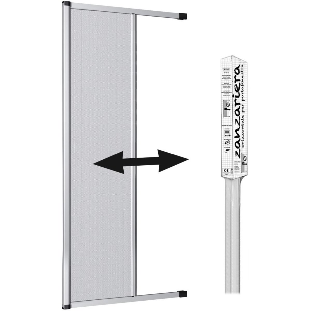 Zanzariera In Fibra Di Vetro - Grigia, 150x500 Cm | Per Porte E Finestre, Fori 1 Mm | Anti-Insetti - Foto 9