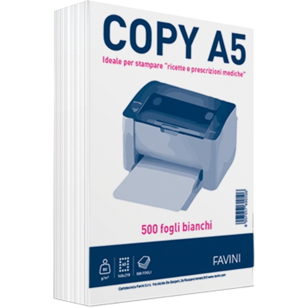 Carta A5 Risma 80gr - 5x500 Fogli, 148x210mm, Per Stampante Inkjet/Laser, Ufficio E Scuola - Foto 8