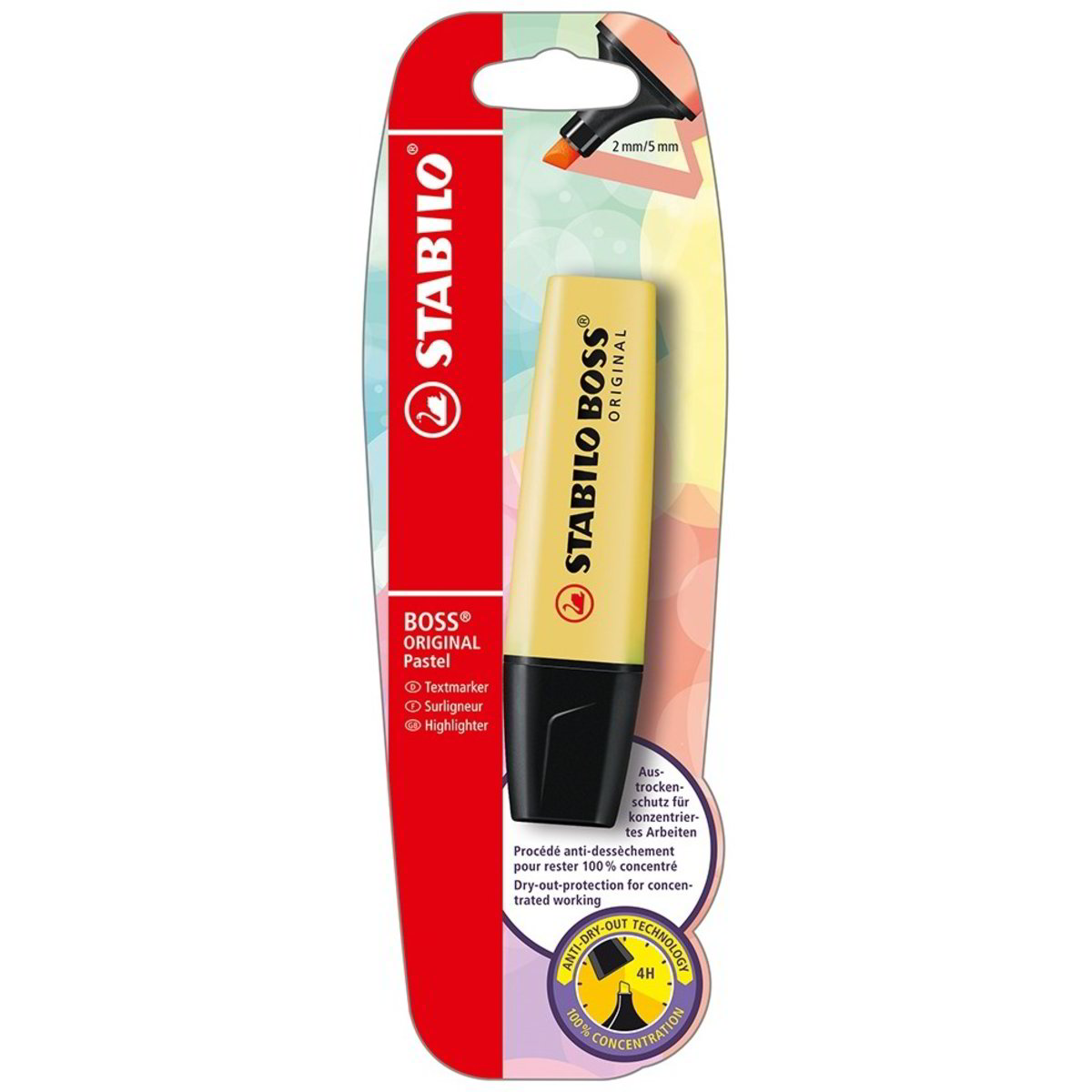 ASTUCCIO 4 EVIDENZIATORI COLORI PASTELLO STABILO PUNTA SOTTILE 1/4MM SWING COOL PASTEL STABILO Boss Original 100 German 4006381527422 - Foto 10