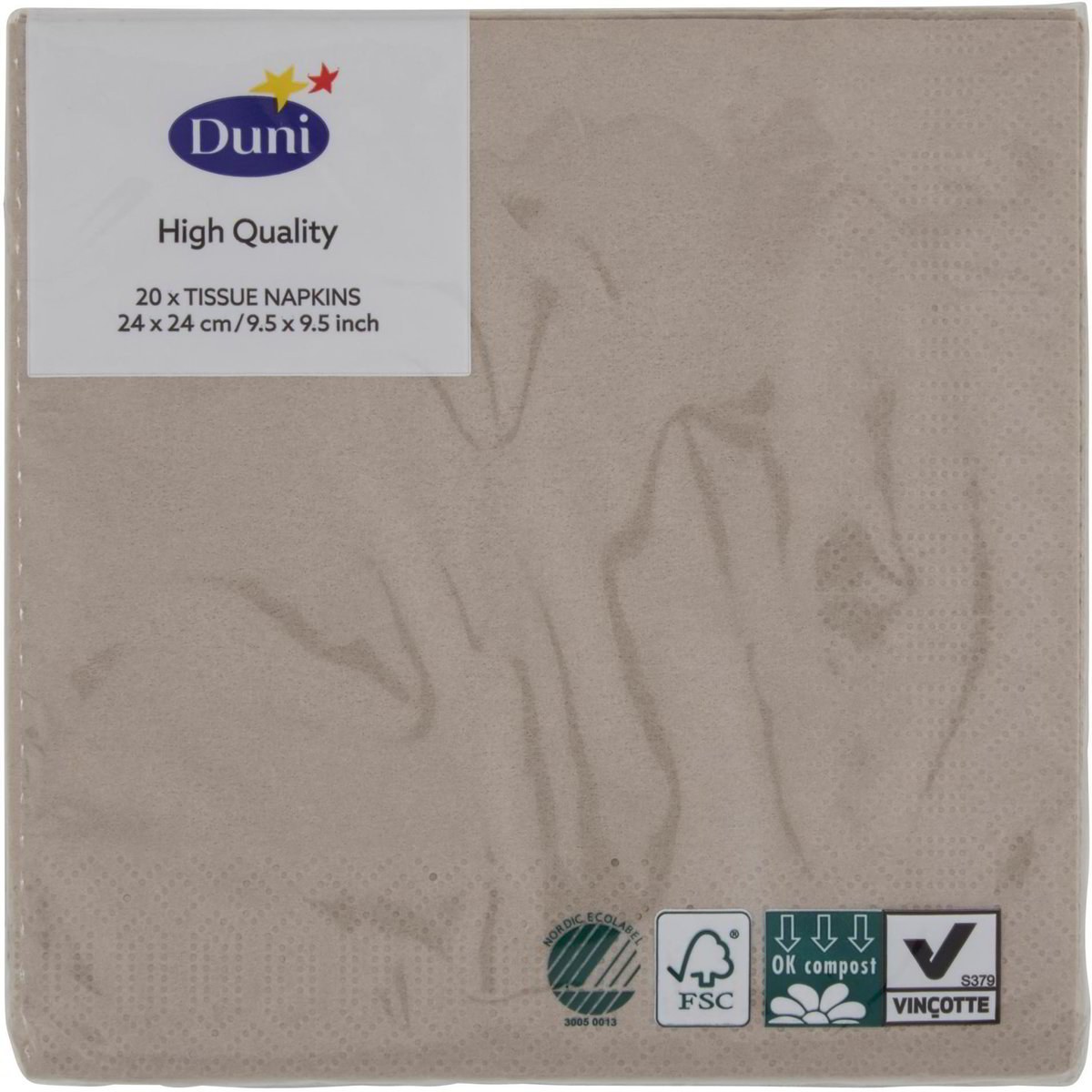 Papstar Tovaglioli Di Carta 3 Veli 33x33 Cm Colore Crema, 250 Pezzi, Certificati FSC, Produzione Sostenibile