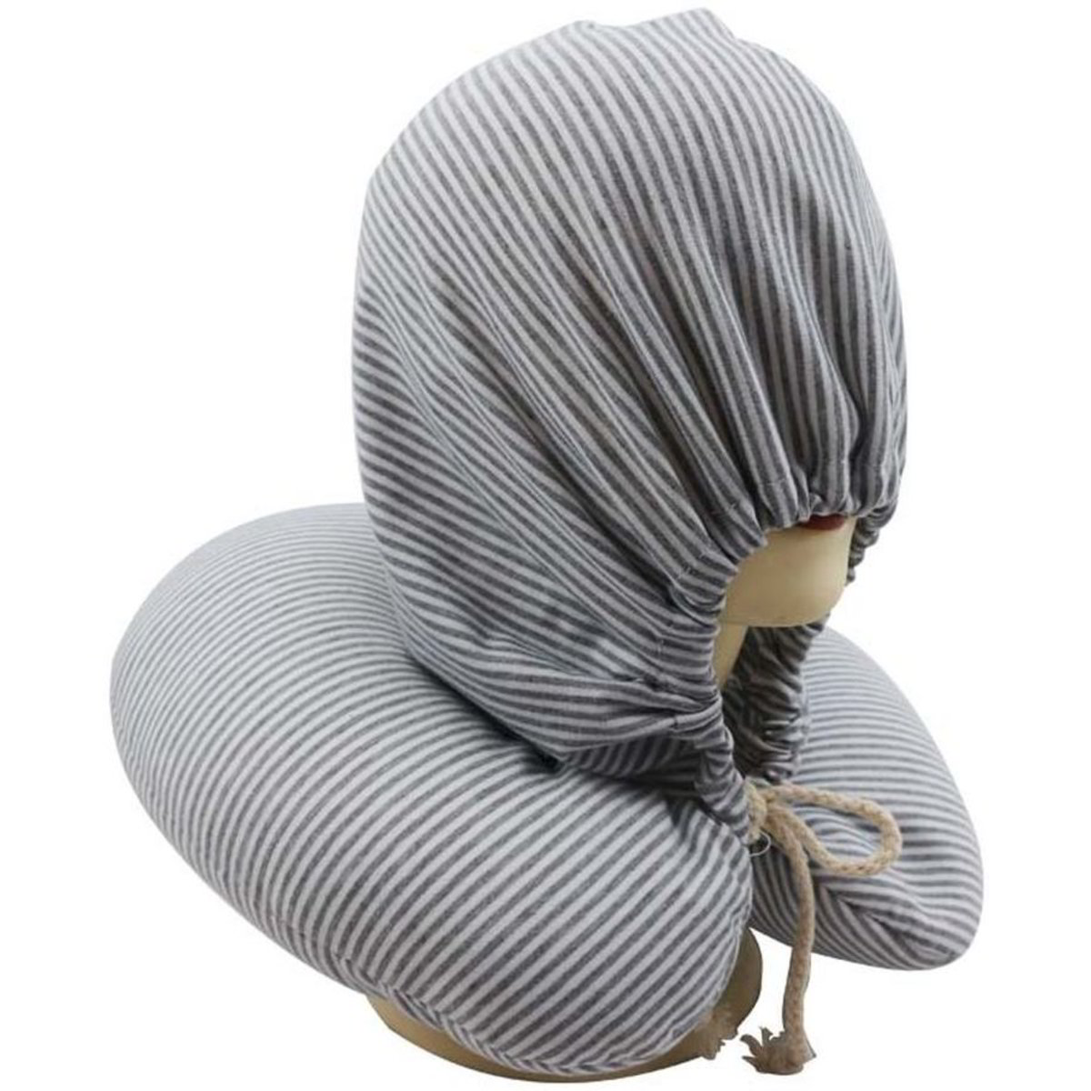 Nappy Cuscino Da Viaggio Cervicale Memory Foam Con Cappuccio E Tappi