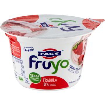 Yogurt greco fruyo 0% grassi con pezzi di fragola FAGE 170 G