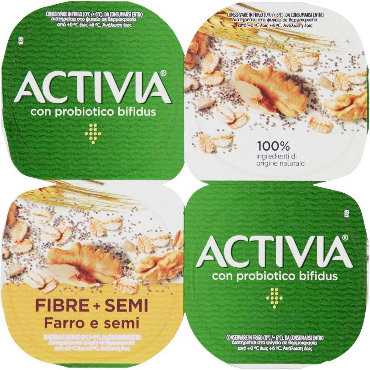 Yogurt activia fibre con semi di farro e semi ACTIVIA 4 X 125 G Coop Shop