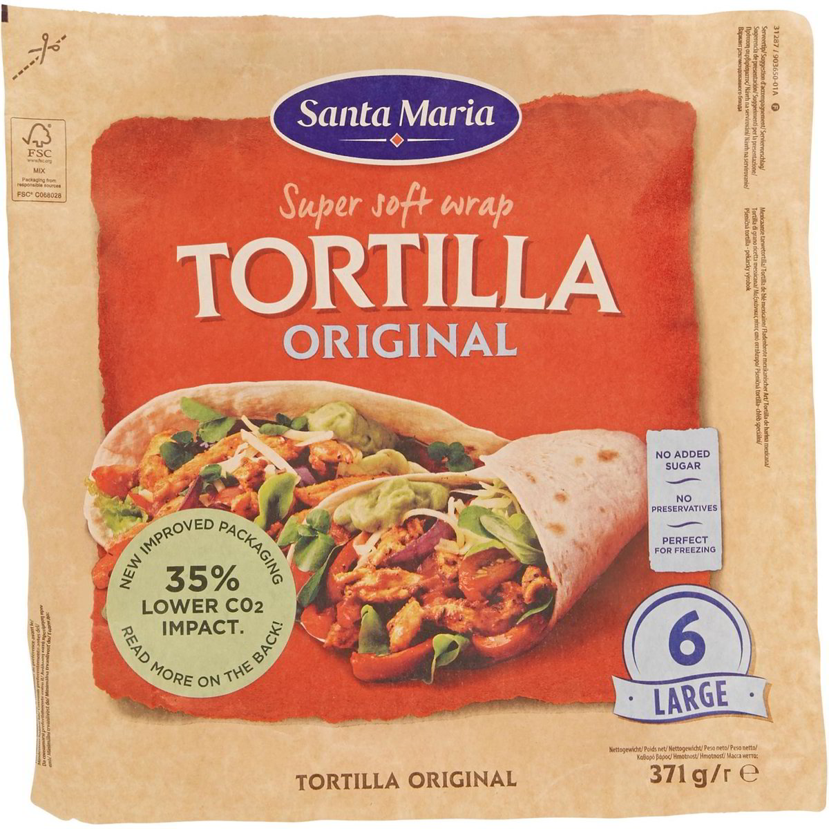 Wrap tortillas SANTA MARIA 371 G Coop Shop