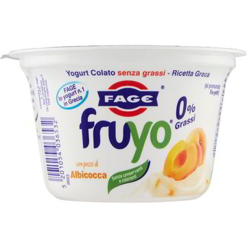 Yogurt greco fruyo 0% grassi con pezzi albicocca FAGE 170 G - Coop Shop