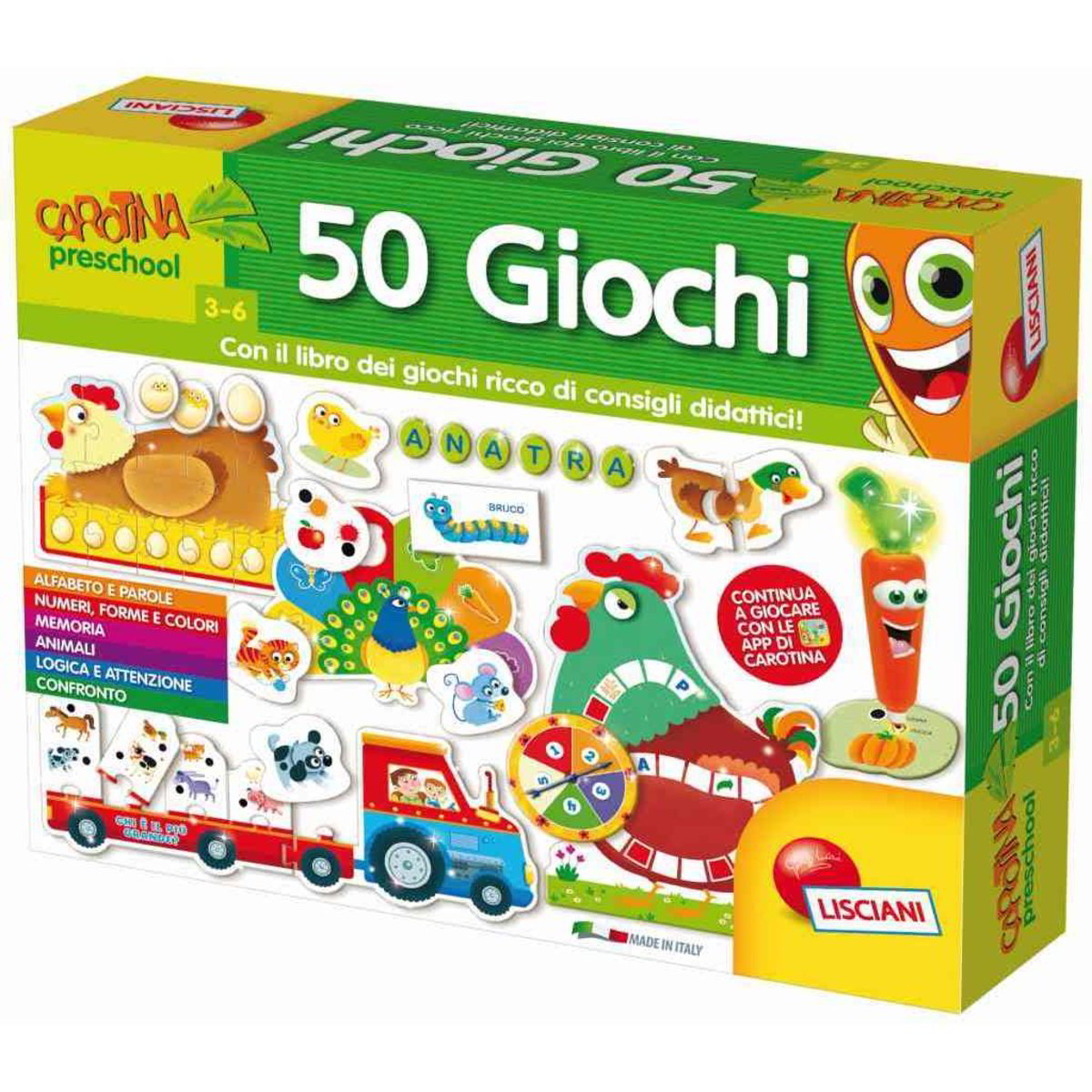 Lisciani Giochi Carotina – I Giochi Della Multifattoria, 60894, Kit Educativo Con Memo, Tombola E Tabellone, Per Bambini 3-6 Anni - 2