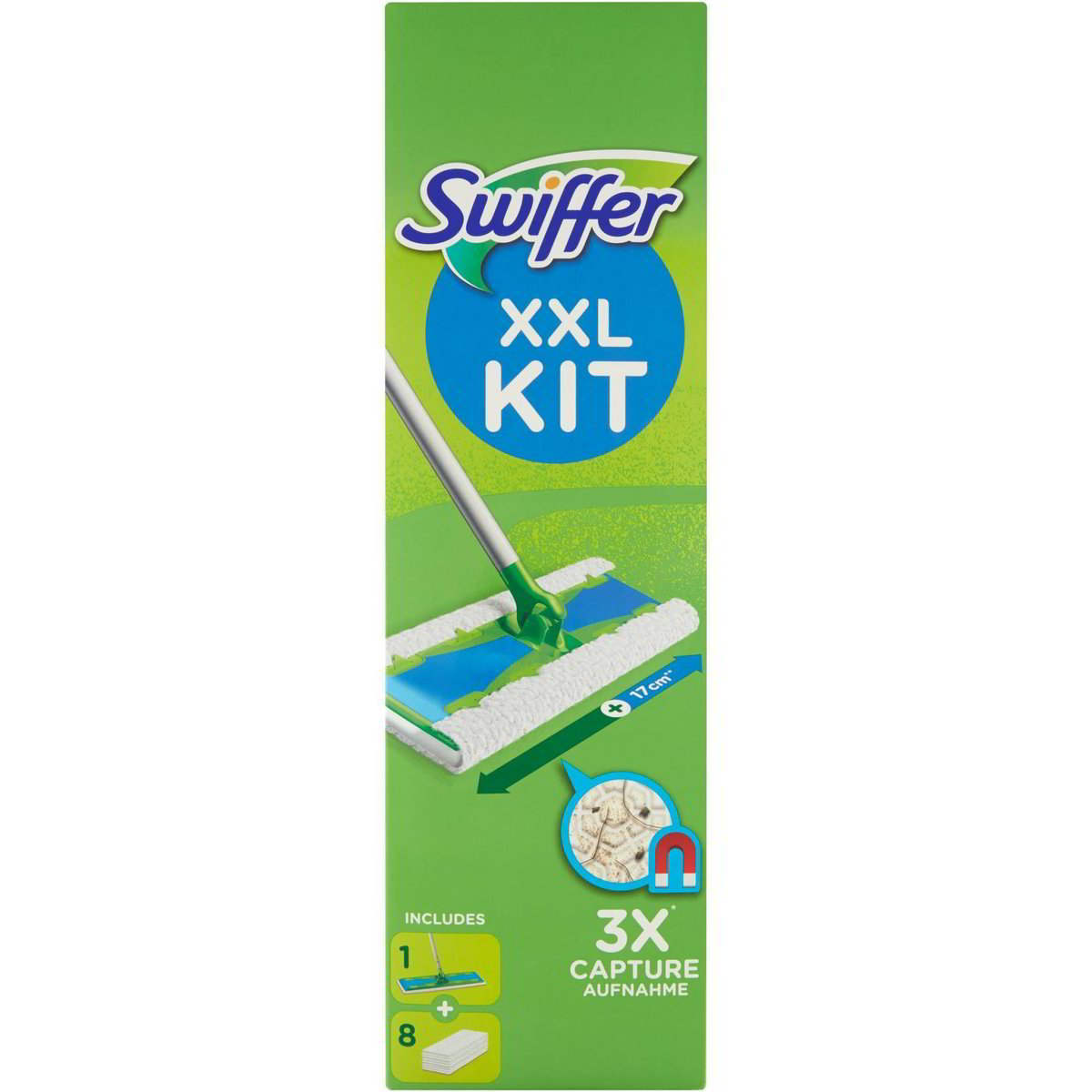 Swiffer Kit Iniziale: 1 Manico + 4 Ricariche Perfette Per La Polvere - Profumato, Per Pavimenti E Superfici