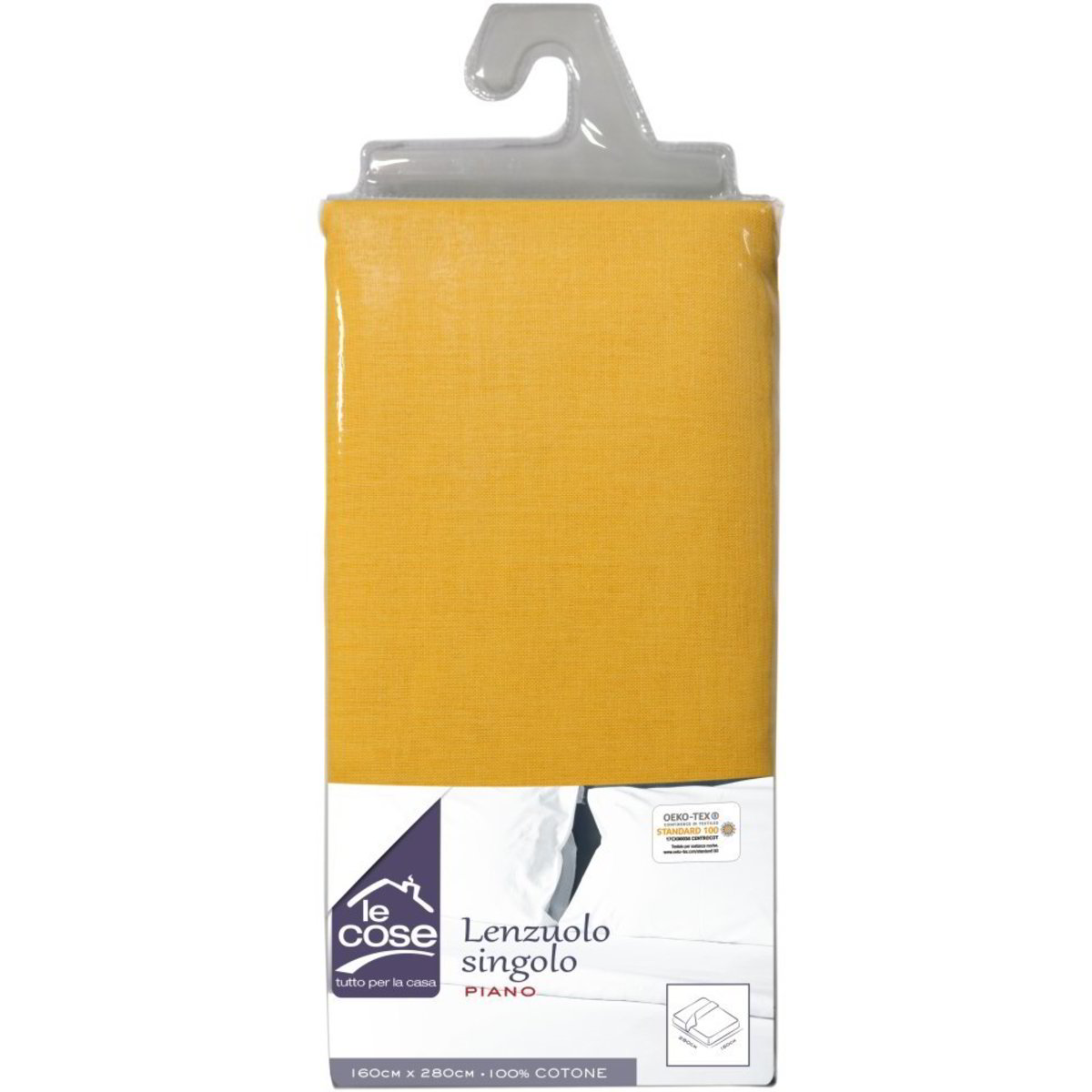 Lenzuolo Piano In Cotone Egiziano 300 Fili | 100% Cotone Traspirante | 180x255 Cm | Resistente Allo Sbiadimento | Bianco