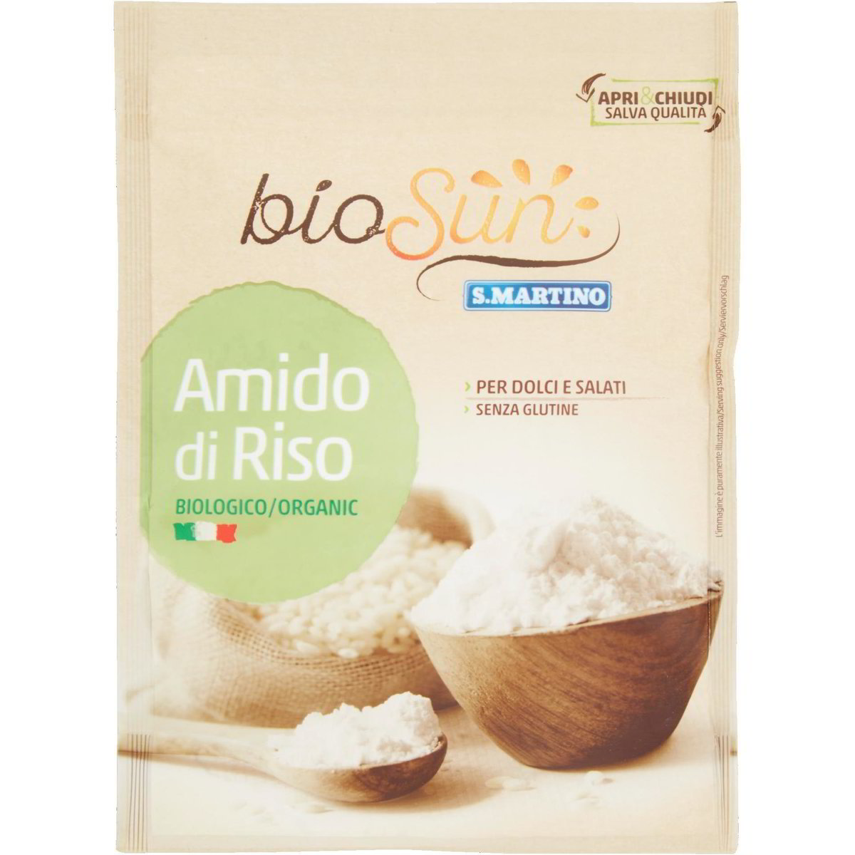 bagno con amido di riso