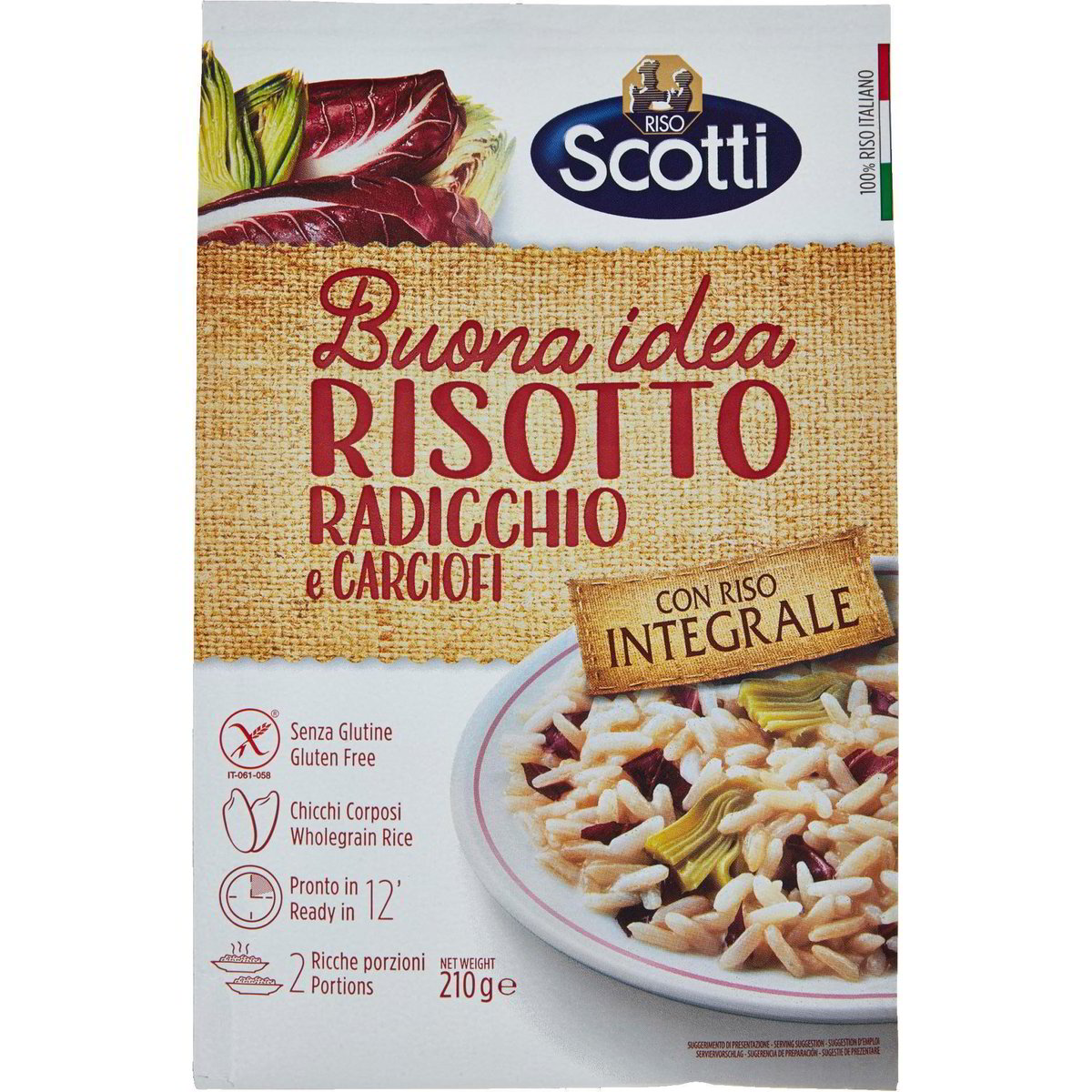 Risotto al radicchio e carciofi RISO SCOTTI 210 G - Coop Shop