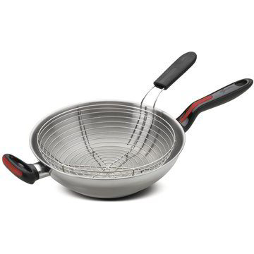 Padella Wok In Acciaio Inossidabile 26cm - Doppio Manico Per Cucina Professionale - Foto 7