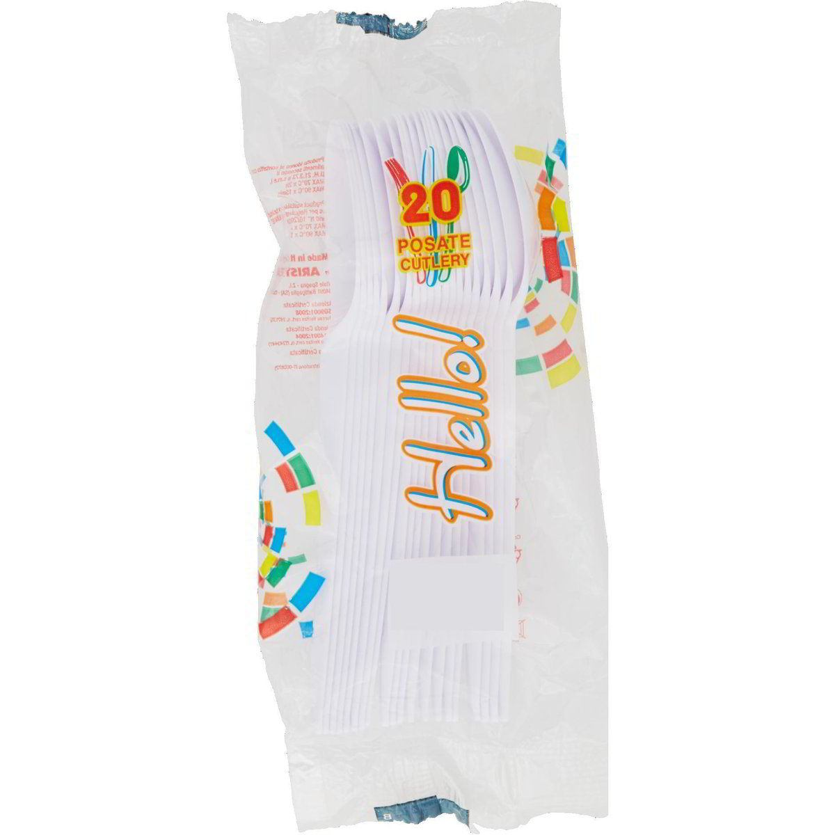 Cucchiaini Di Plastica Silver Con Manico Bianco: Set Da 10 Pezzi Leggeri Per Feste E Risvegli